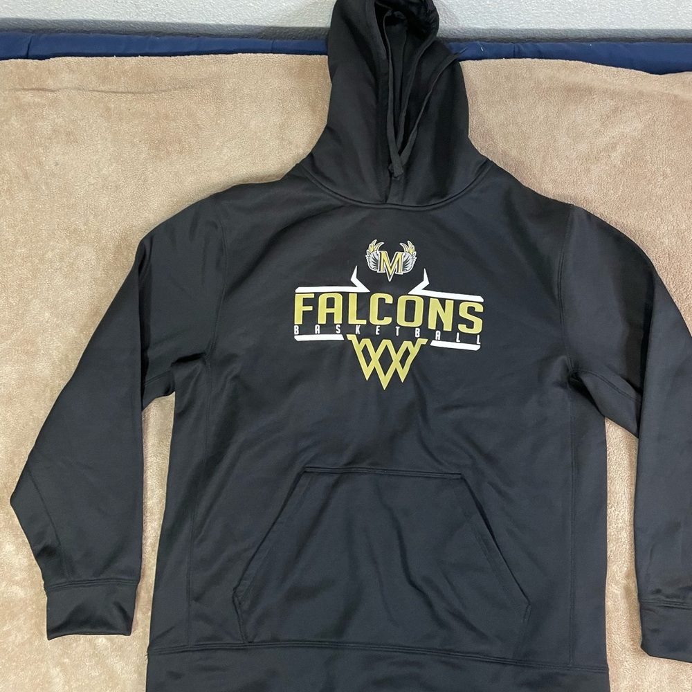 Black Falcons Basketball Hoodie